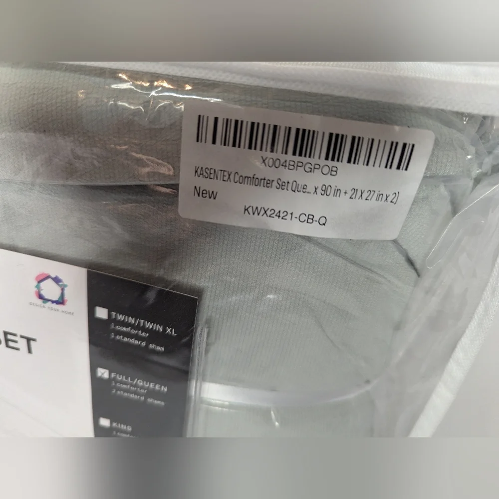 NWT Kasentex Home Comforter Set Full / Queen